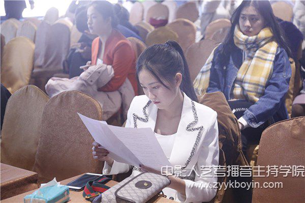 中影人播音主持專(zhuān)業(yè)考試現(xiàn)場(chǎng)